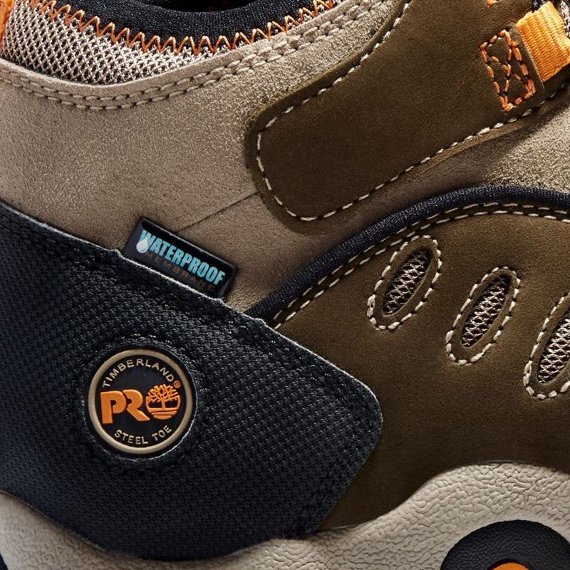 Timberland Mudslinger Steel Toe Waterproof Radne Čizme Smeđe | 75722117