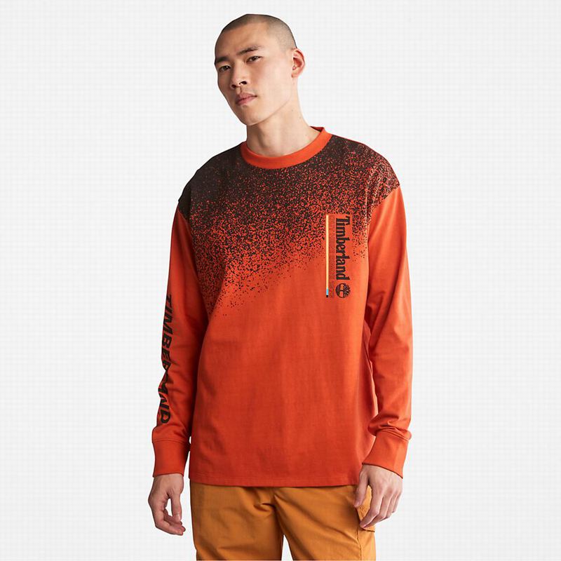 Timberland Nature Needs Heroes Front-Graficke Dugi Rukav Narančaste | 86859268