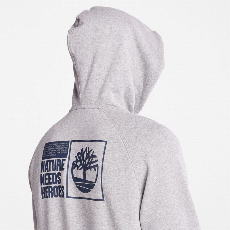 Timberland Nature Needs Heroes Majica S Kapuljačom Sive | 31092914