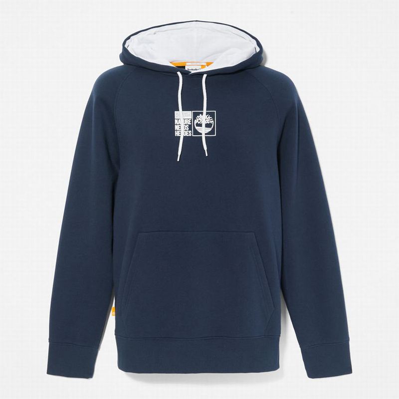 Timberland Nature Needs Heroes Majica S Kapuljačom Plave | 54677326