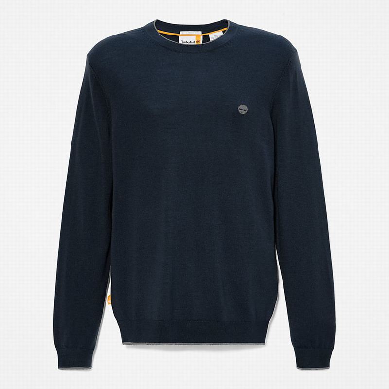 Timberland Nissitissit River Merino Vuna Džemperi Tamnoplave | 40447758