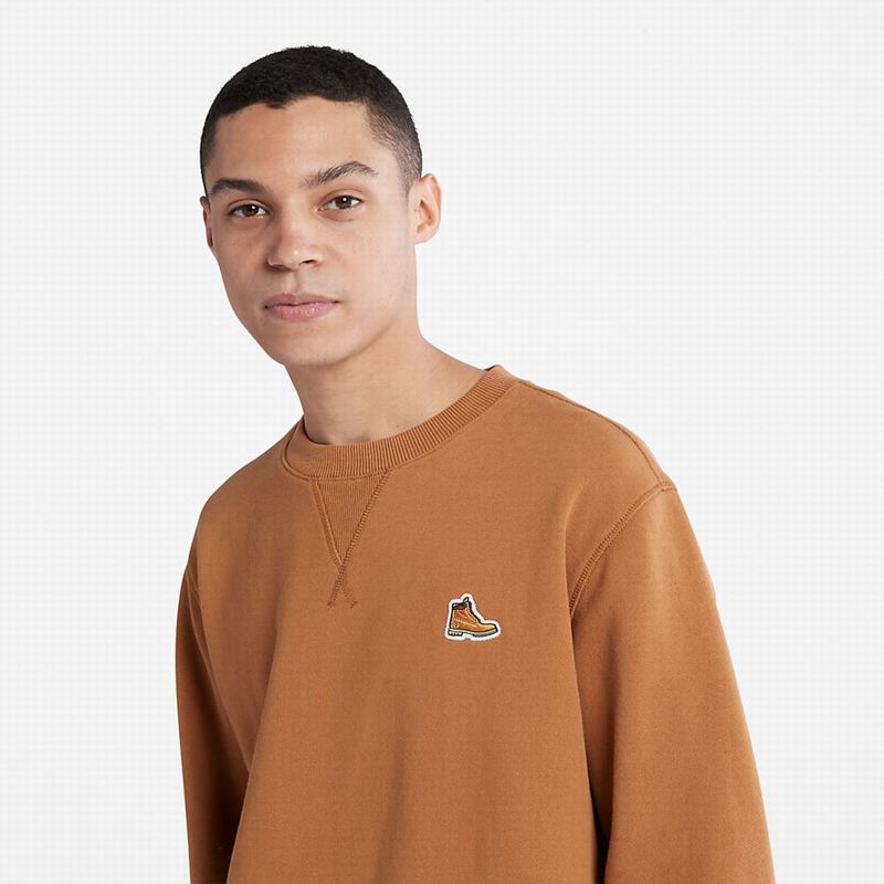 Timberland Organic Cotton Boot Dukserice Smeđe | 55269724