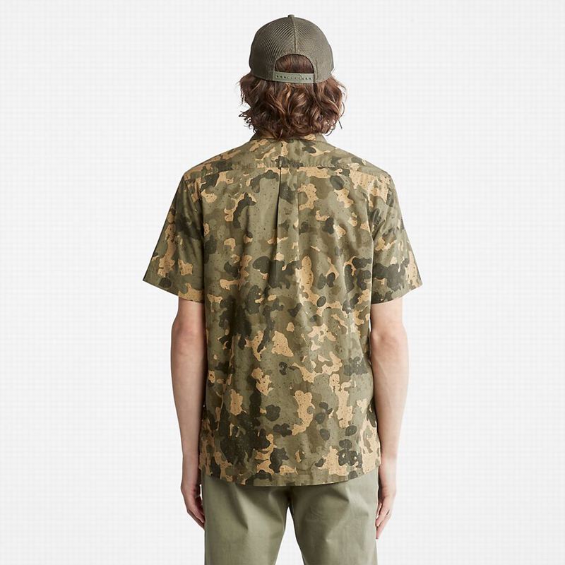 Timberland Organic Cotton Košulje Maslinasto Zelene | 36739653