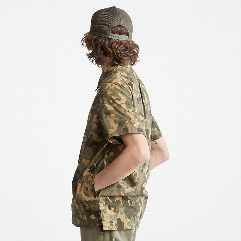 Timberland Organic Cotton Košulje Maslinasto Zelene | 36739653