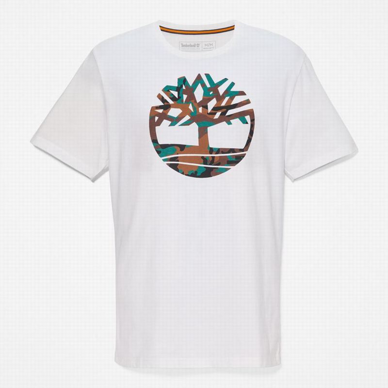 Timberland Organic Cotton Logo Majice Bijele | 43818012
