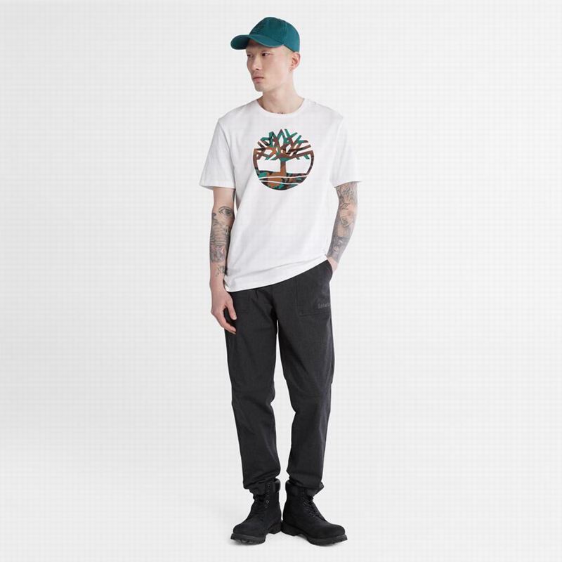 Timberland Organic Cotton Logo Majice Bijele | 43818012