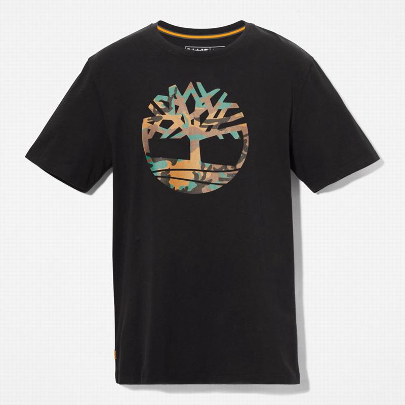 Timberland Outdoor Heritage Camo-Logo Majice Crne | 24430811