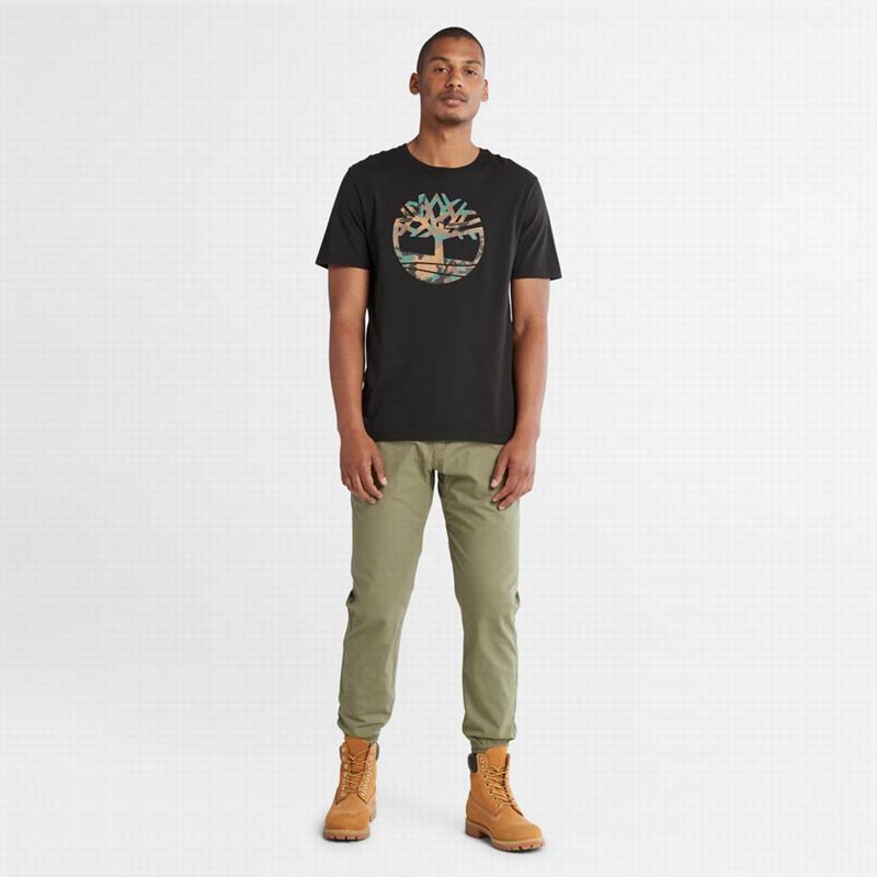 Timberland Outdoor Heritage Camo-Logo Majice Crne | 24430811