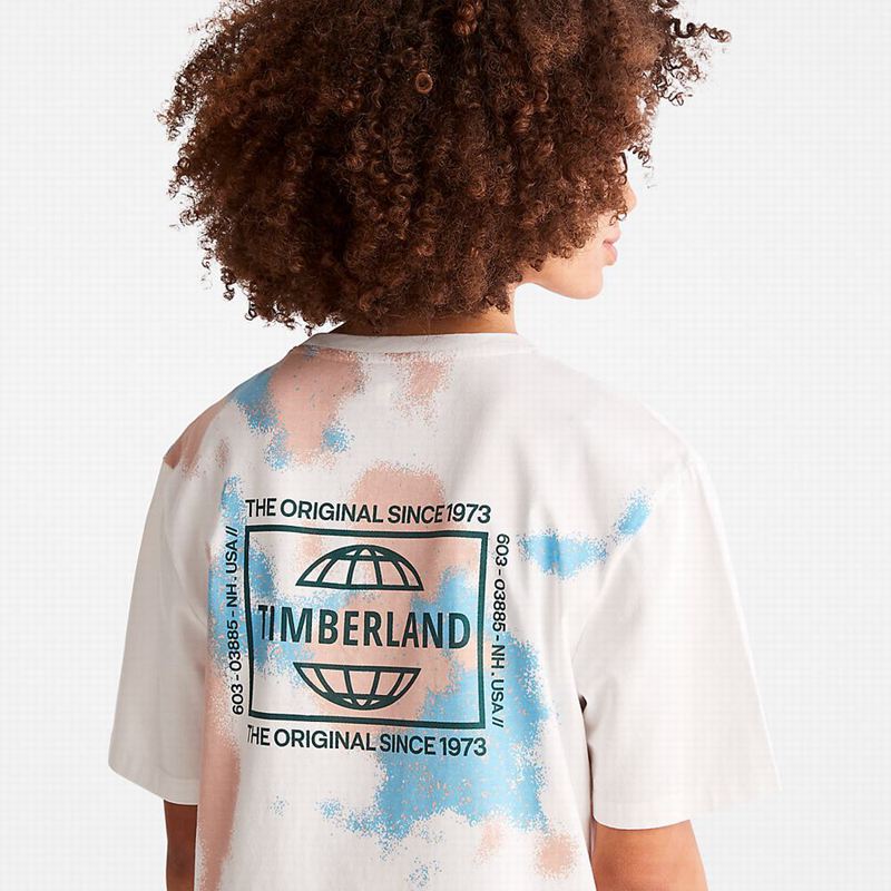 Timberland Outdoor Heritage Camo-Logo Majice Bijele | 66527041
