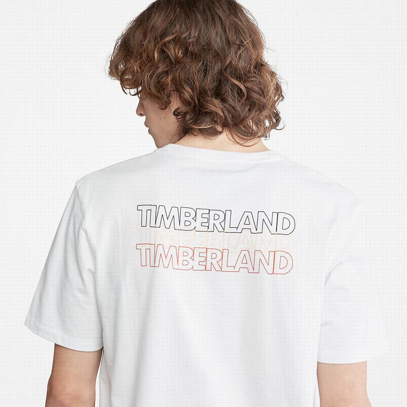 Timberland Outdoor Heritage Camo-Logo Majice Bijele | 91307390