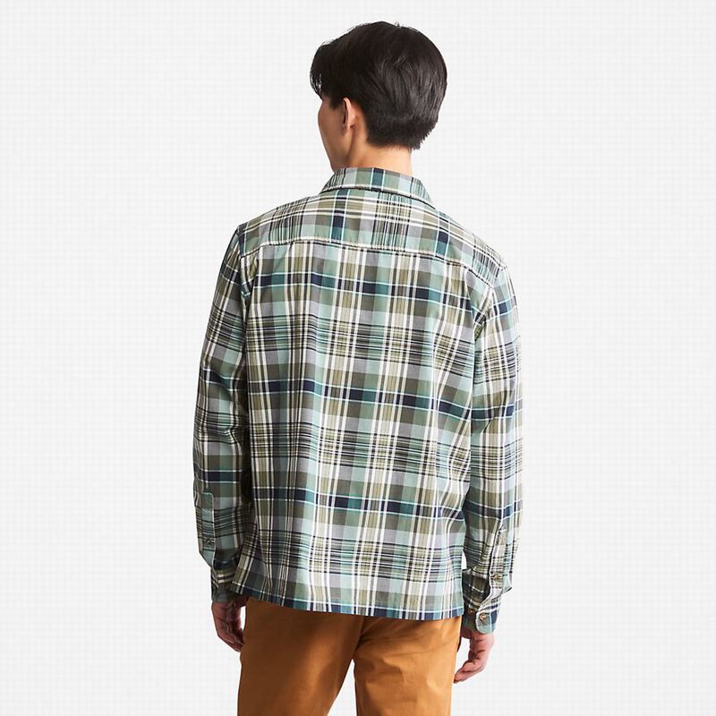 Timberland Outdoor Heritage Check Košulje Maslinasto Zelene | 8814485