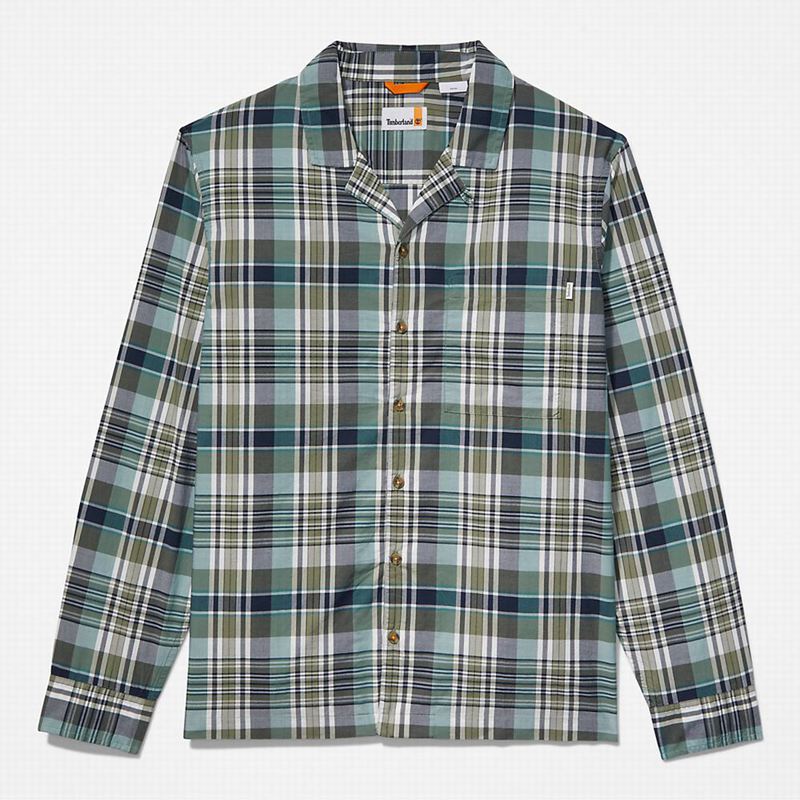 Timberland Outdoor Heritage Check Košulje Maslinasto Zelene | 8814485