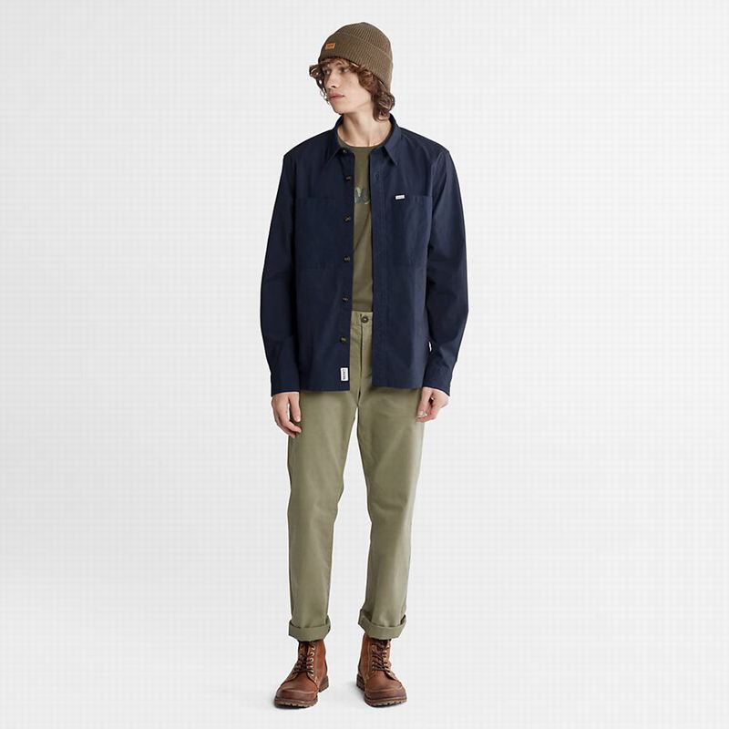 Timberland Outdoor Heritage Denim EK+ Overshirt Jakne Tamnoplave | 73995048