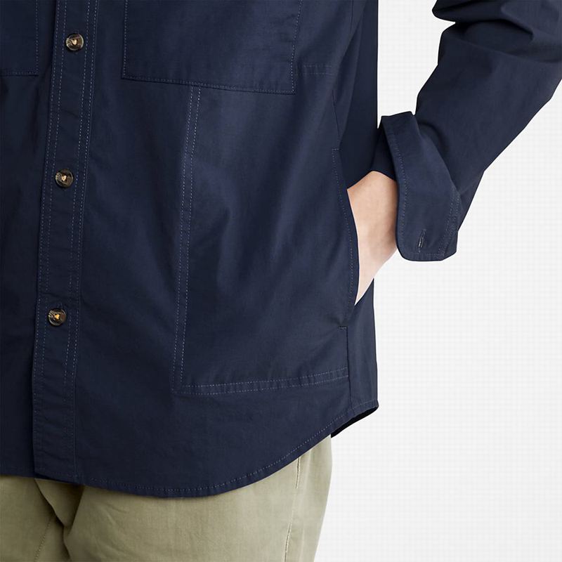 Timberland Outdoor Heritage Denim EK+ Overshirt Jakne Tamnoplave | 73995048