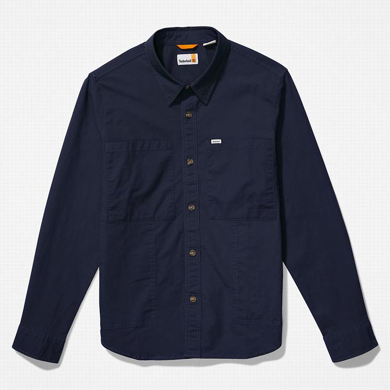 Timberland Outdoor Heritage Denim EK+ Overshirt Jakne Tamnoplave | 73995048