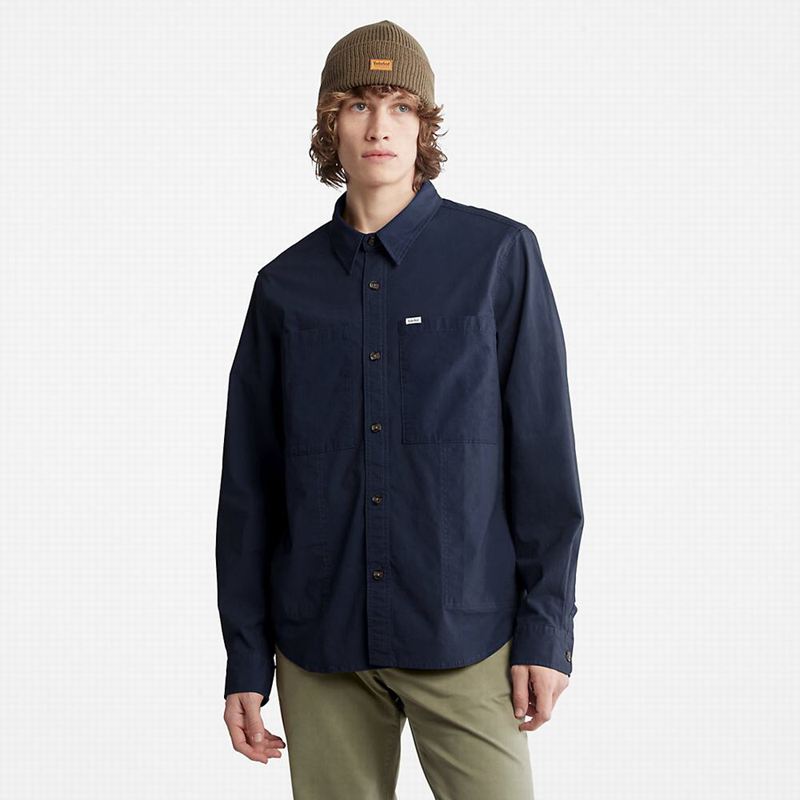 Timberland Outdoor Heritage Denim EK+ Overshirt Jakne Tamnoplave | 73995048