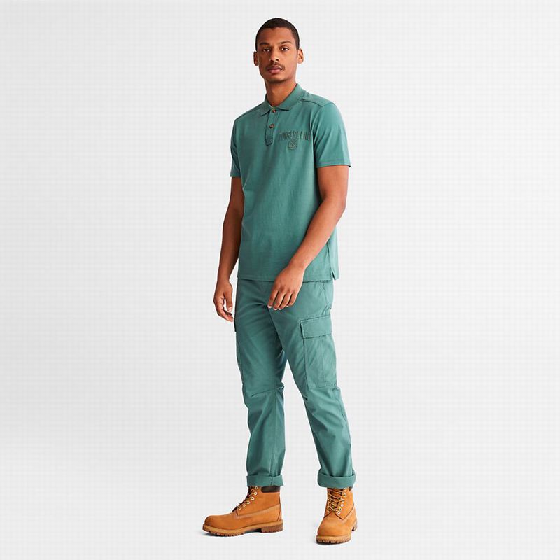 Timberland Outdoor Heritage EK+ Polo Majice Tirkizne | 83563276