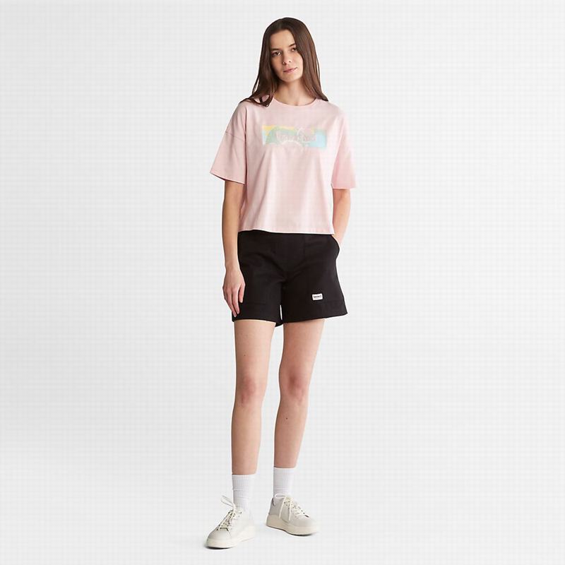 Timberland Outdoor Heritage Graficke Majice Roze | 89616953