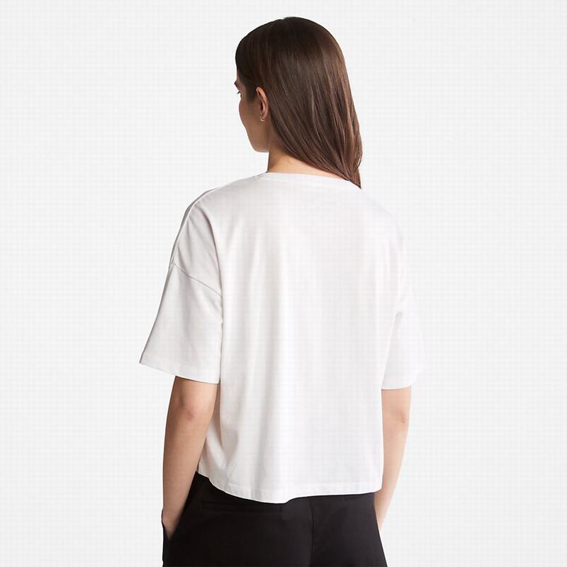 Timberland Outdoor Heritage Linear-Logo Tee Majice Bijele | 59127453