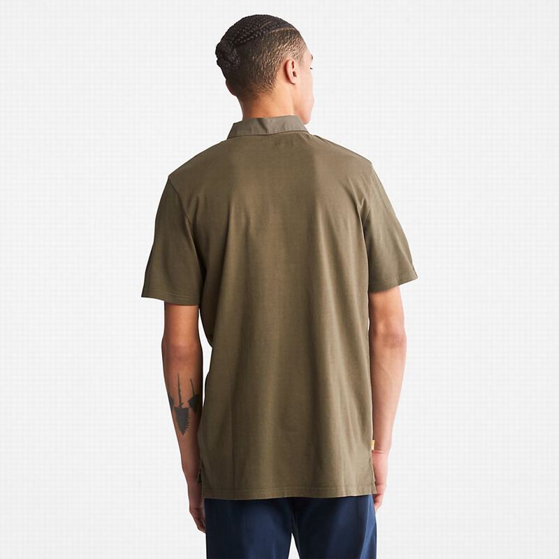 Timberland Outdoor Heritage Polo Majice Maslinasto Zelene | 55836539