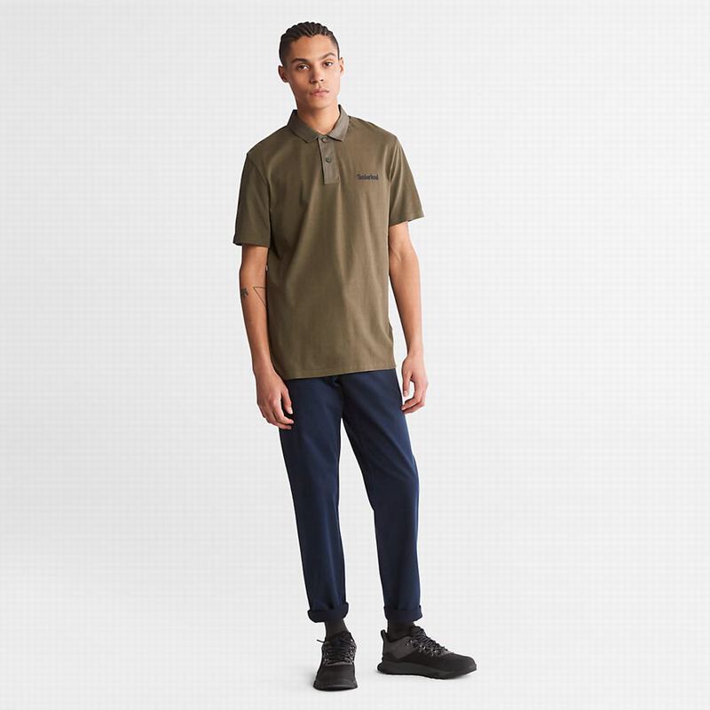 Timberland Outdoor Heritage Polo Majice Maslinasto Zelene | 55836539