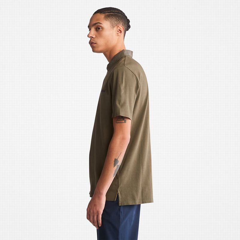 Timberland Outdoor Heritage Polo Majice Maslinasto Zelene | 55836539