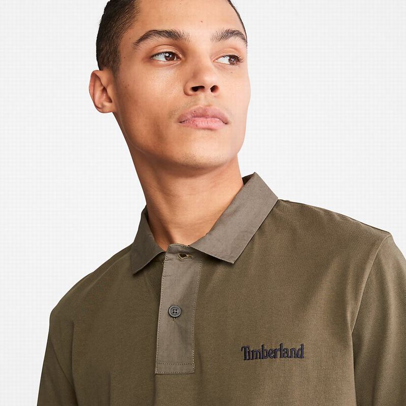 Timberland Outdoor Heritage Polo Majice Maslinasto Zelene | 55836539