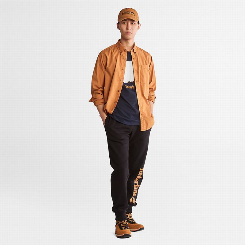 Timberland Outdoor Heritage Washed Poplin Košulje Smeđe | 3363696
