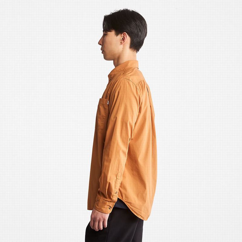Timberland Outdoor Heritage Washed Poplin Košulje Smeđe | 3363696