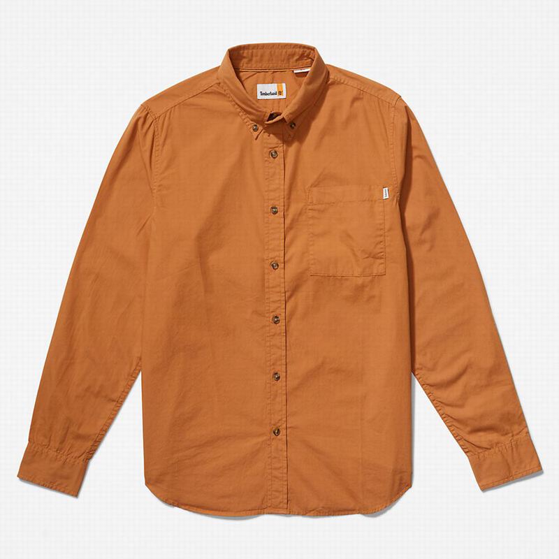 Timberland Outdoor Heritage Washed Poplin Košulje Smeđe | 3363696
