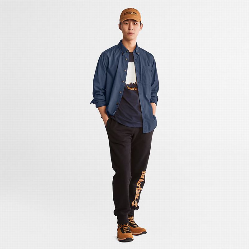 Timberland Outdoor Heritage Washed Poplin Košulje Plave | 97512043