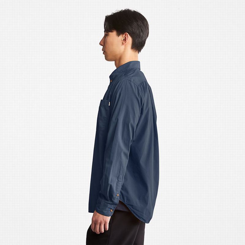 Timberland Outdoor Heritage Washed Poplin Košulje Plave | 97512043