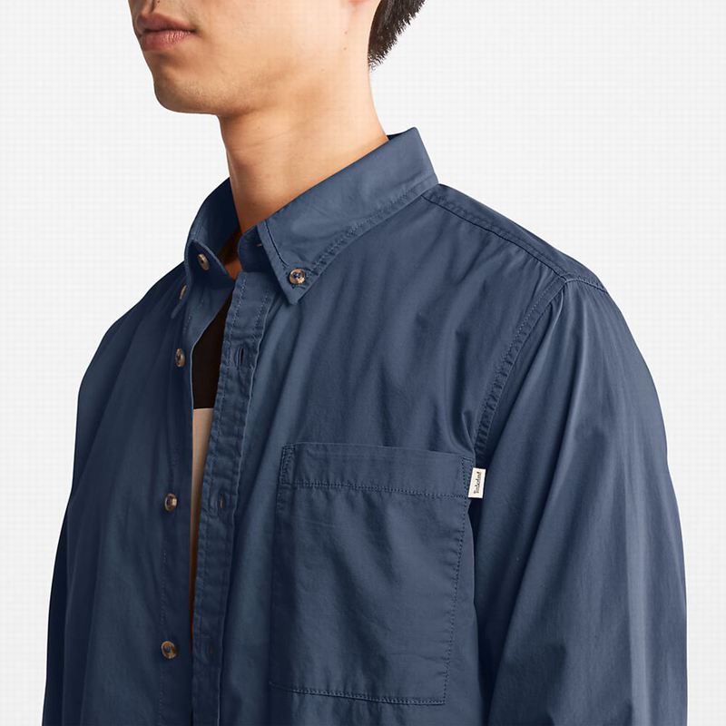 Timberland Outdoor Heritage Washed Poplin Košulje Plave | 97512043