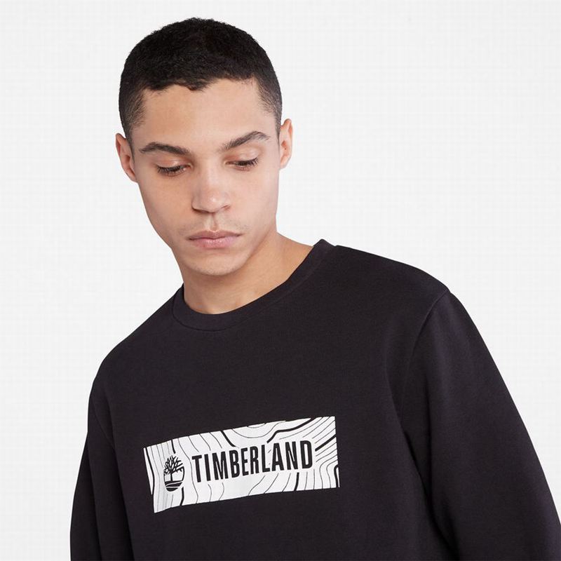 Timberland Oyster River Logo Dukserice Crne | 66613618