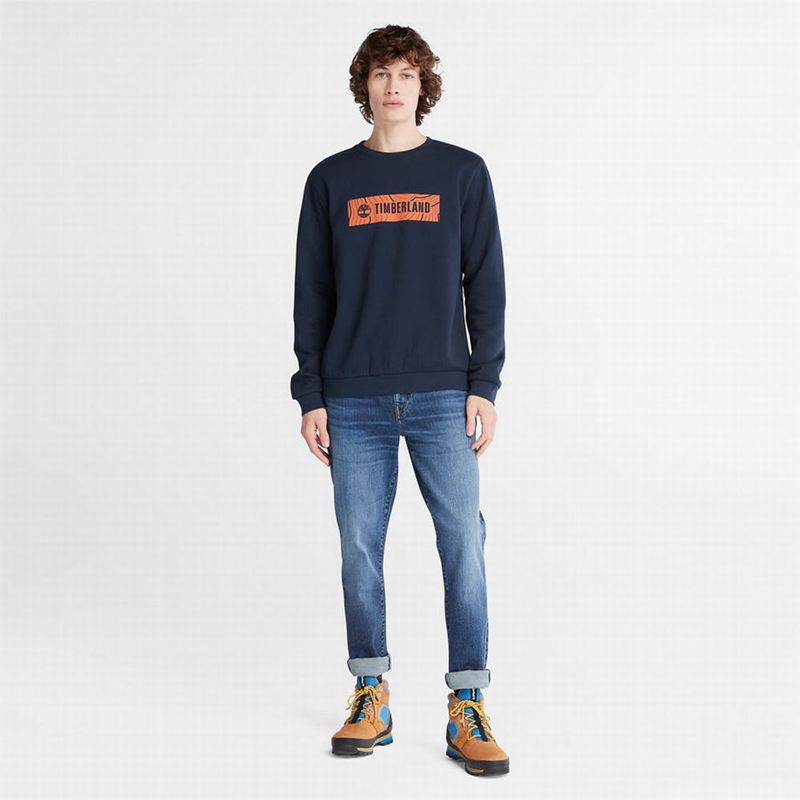 Timberland Oyster River Logo Dukserice Tamnoplave | 62315307