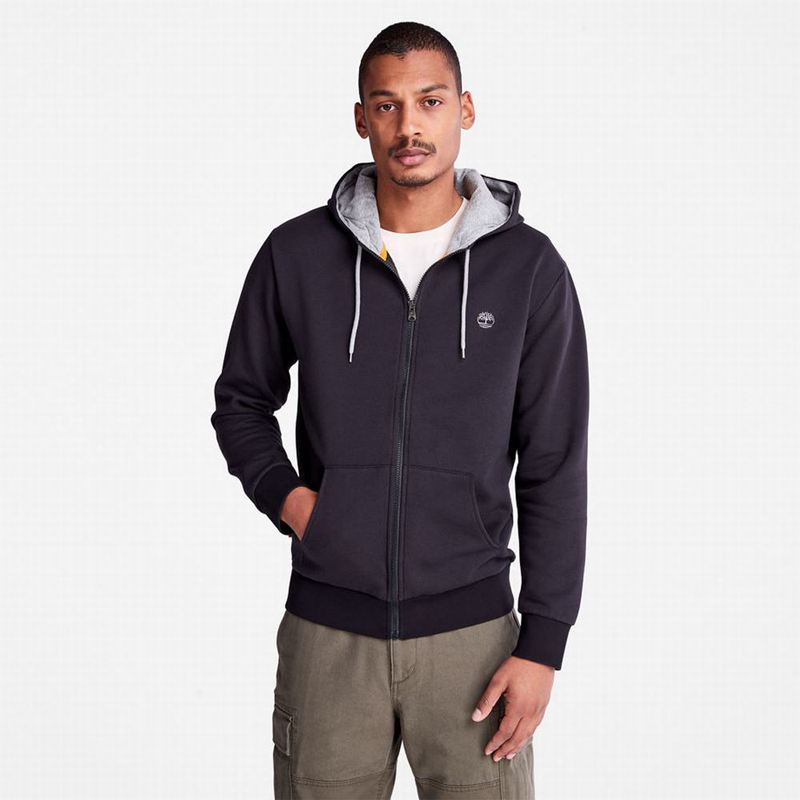 Timberland Oyster River Zip Majica S Kapuljačom Crne | 39902046