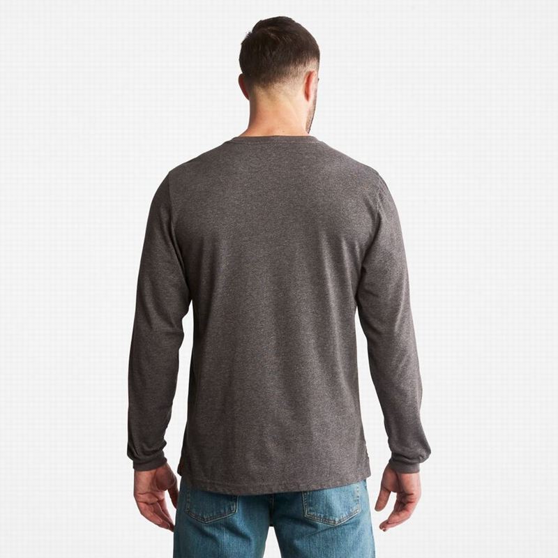 Timberland PRO Base Plate Blended Short-Sleeve Dugi Rukav Sive | 23940993