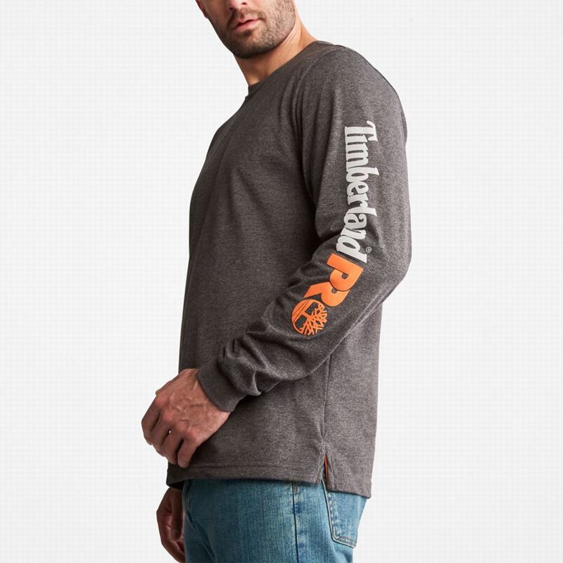Timberland PRO Base Plate Blended Short-Sleeve Dugi Rukav Sive | 23940993