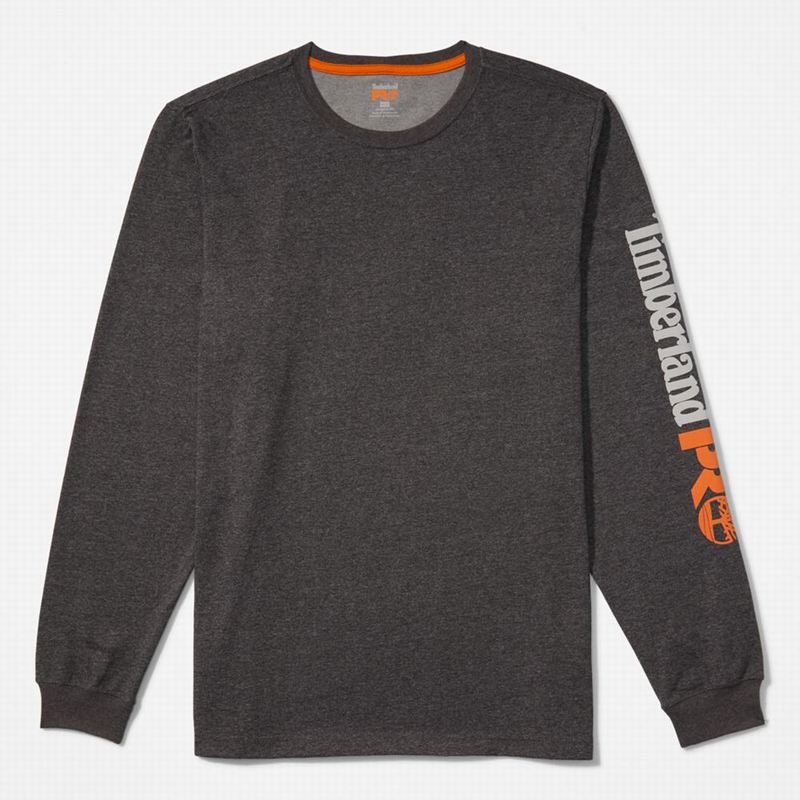Timberland PRO Base Plate Blended Short-Sleeve Dugi Rukav Sive | 23940993