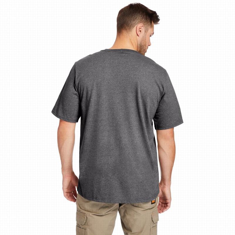 Timberland PRO Base Plate Blended Short-Sleeve Majice Sive | 36659190