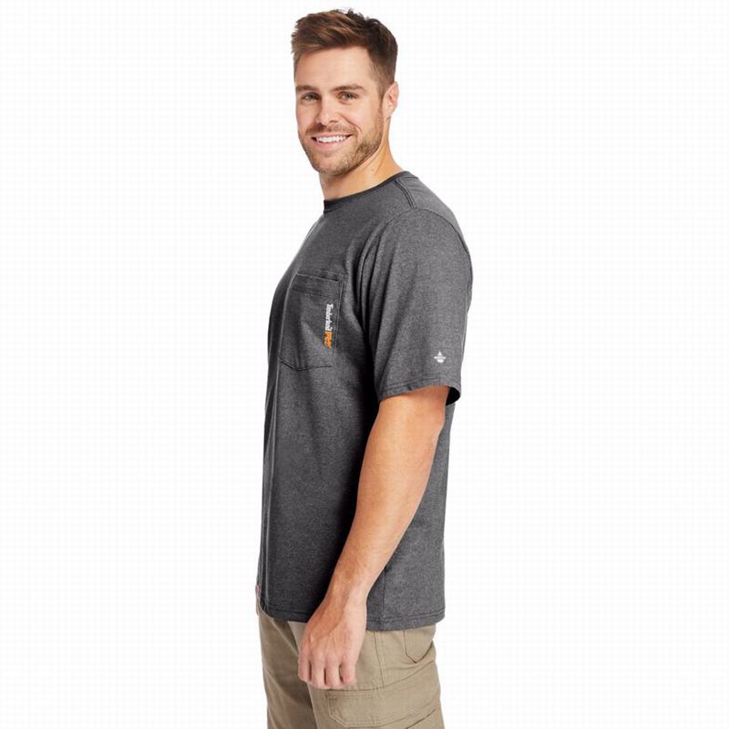 Timberland PRO Base Plate Blended Short-Sleeve Majice Sive | 36659190