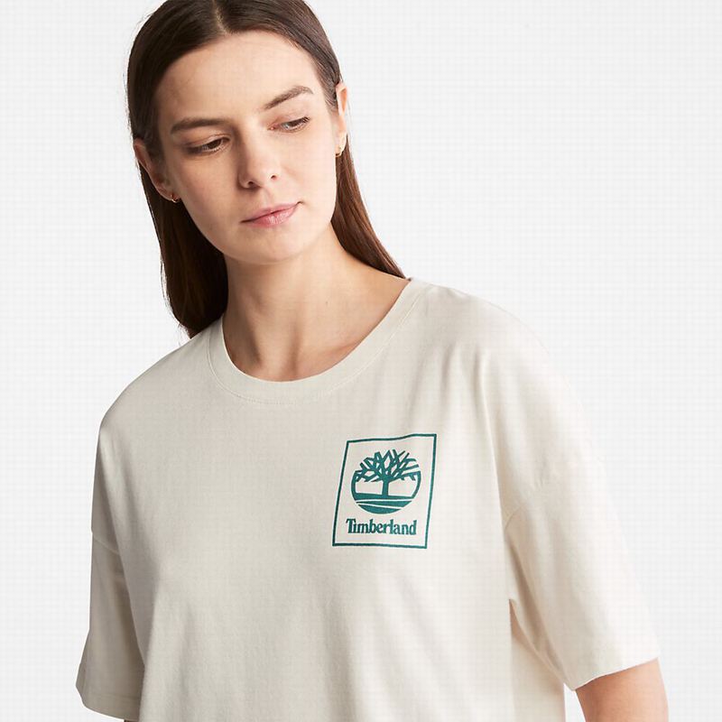Timberland PRO Base Plate Graficke Majice Bijele | 2840205