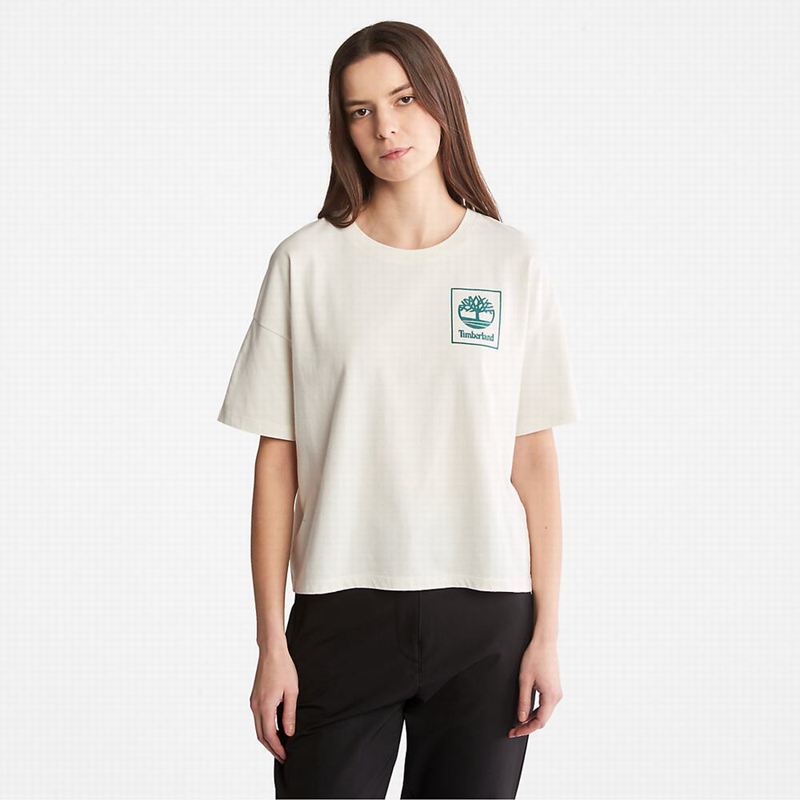 Timberland PRO Base Plate Graficke Majice Bijele | 2840205