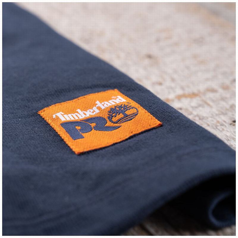Timberland PRO Base Plate Short-Sleeve Logo Majice Tamnoplave | 84035669