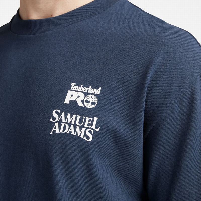Timberland PRO Base Plate Short-Sleeve Logo Majice Tamnoplave | 84035669