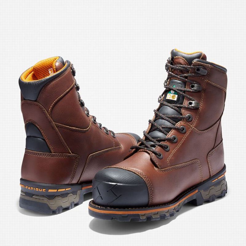 Timberland PRO Boondock 8-Inch Waterproof Insulated Comp-Toe Radne Čizme Smeđe | 14567680