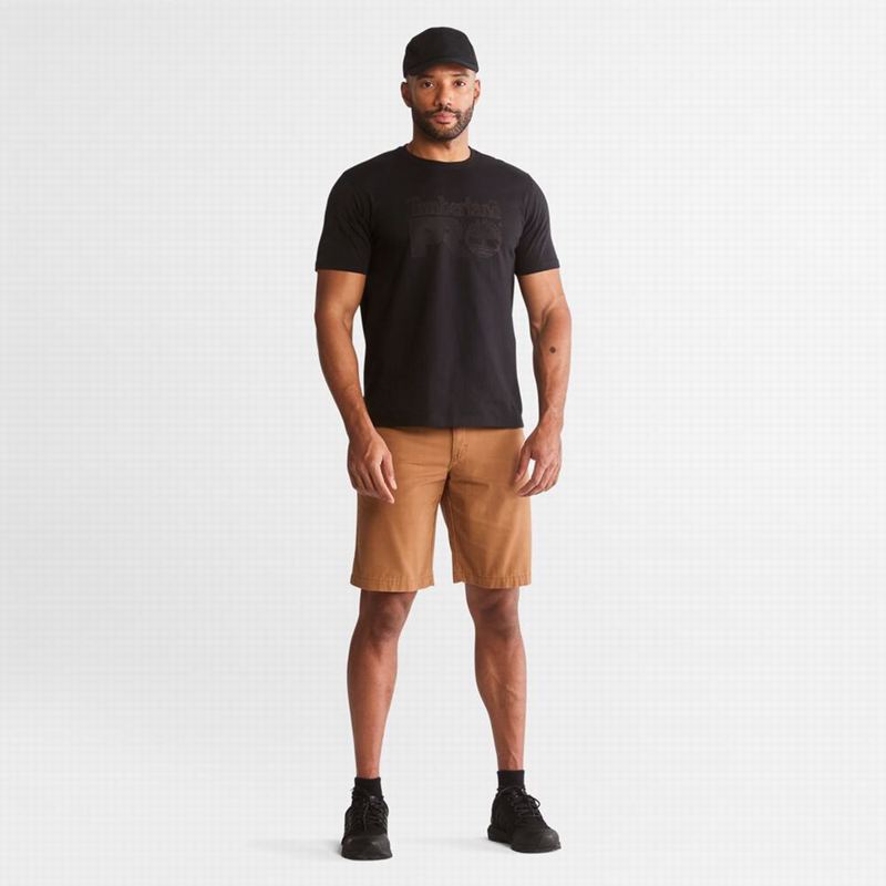 Timberland PRO Cotton Core Logo Majice Crne | 53549986