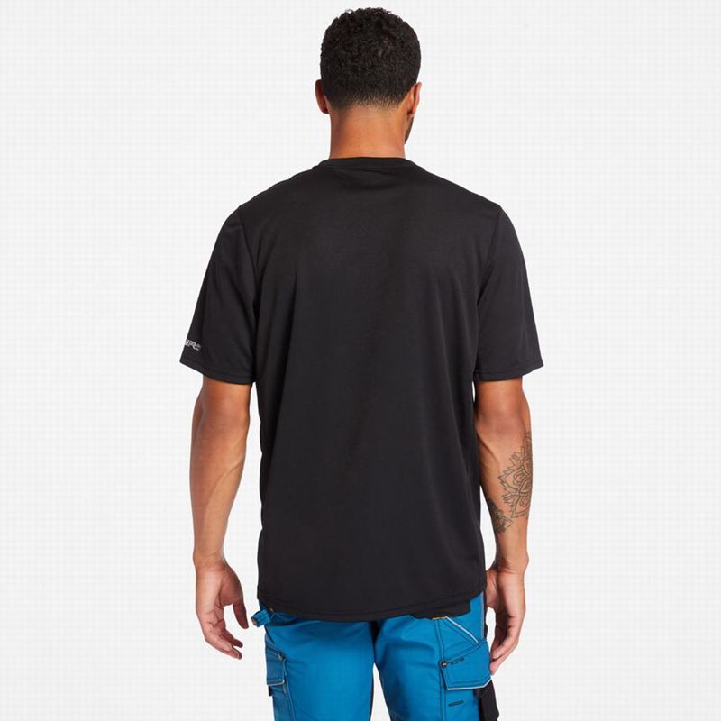 Timberland PRO Cotton Core Logo Majice Crne | 89716052