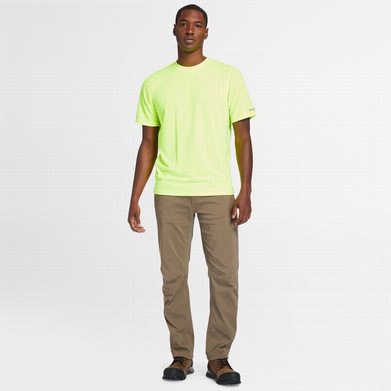 Timberland PRO Cotton Core Logo Majice Žute | 71506206