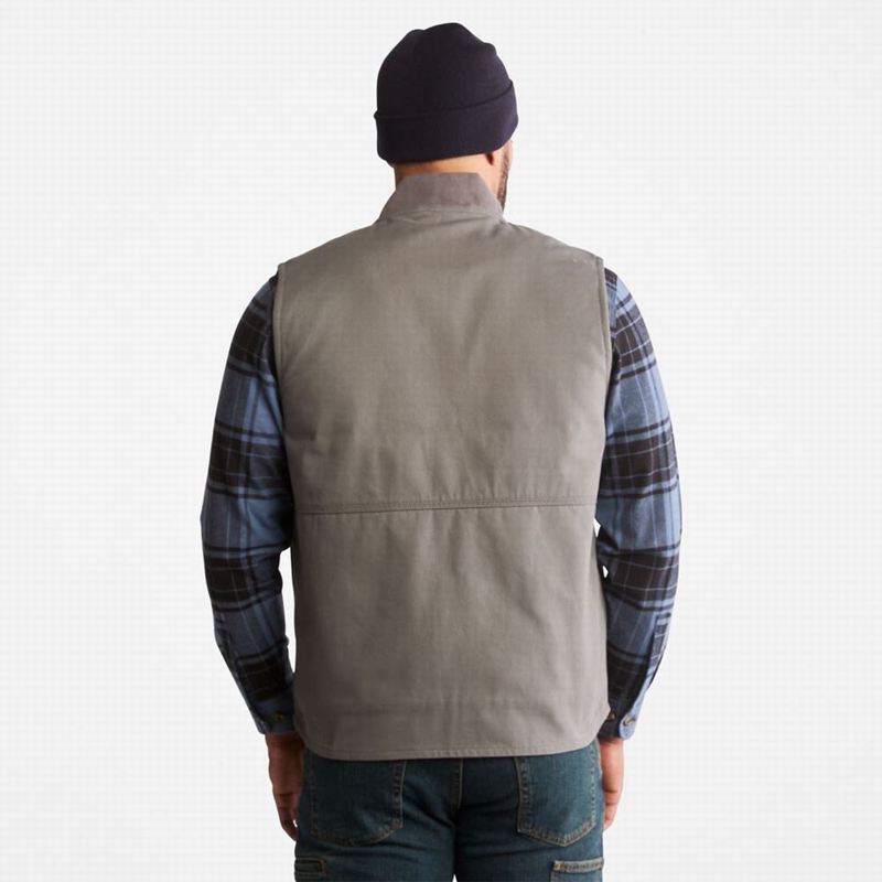 Timberland PRO Gritman Lined Canvas Prsluk Sive | 28640514
